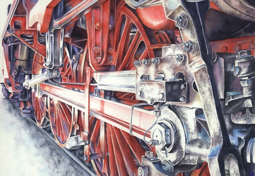 Locomotive rouge