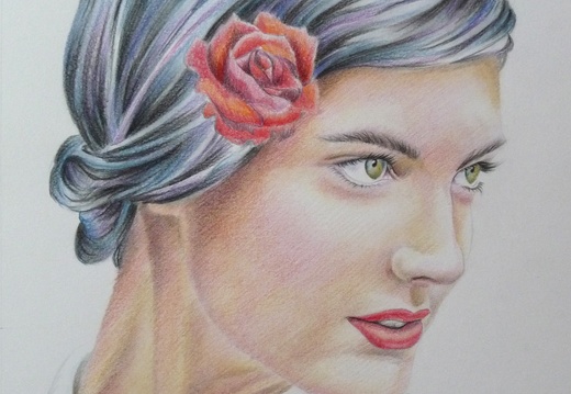 Portrait crayon couleur